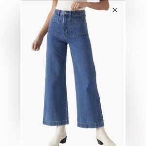 Rolla’s wide leg sailor jeans size 28